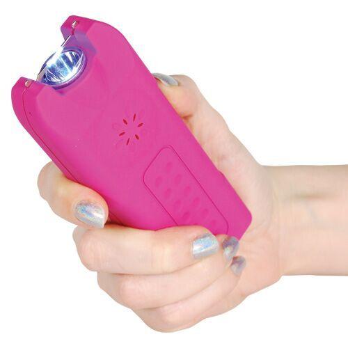 Defense Divas® Stun Guns Multi Guard Stun Gun Flashlight  w/ Panic Alarm 20 Million Volt Rechargeable Pink