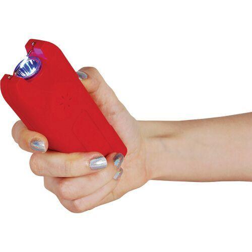 Defense Divas® Stun Guns Multi Guard Stun Gun Flashlight  w/ Panic Alarm 20 Million Volt Rechargeable Red