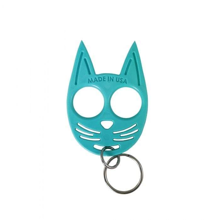 Defense Divas® Impact Self Defense Ninja Kitty Self Defense Keychain Ring Impact Self-Defense Turquoise