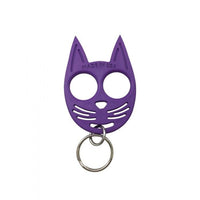 Thumbnail for Defense Divas® Impact Self Defense Ninja Kitty Self Defense Keychain Ring Impact Self-Defense Purple