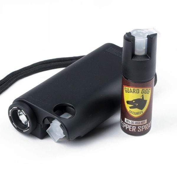 Defense Divas® Stun Guns Olympian Pepper Spray AND Stun Gun AND Flashlight TRIPLE Protection Black