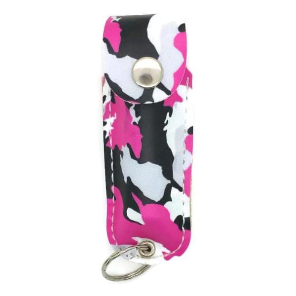 Defense Divas® Pepper Spray Pink Camouflage Police Strength 18 OC Pepper Spray Key Chain