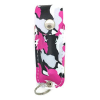 Thumbnail for Defense Divas® Pepper Spray Pink Camouflage Police Strength 18 OC Pepper Spray Key Chain