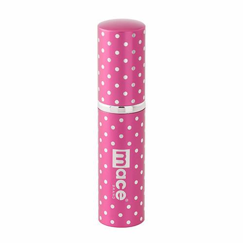 Mace Pepper Spray Mace Polka Dots Exquisite Bling Lipstick Pepper Spray Pink