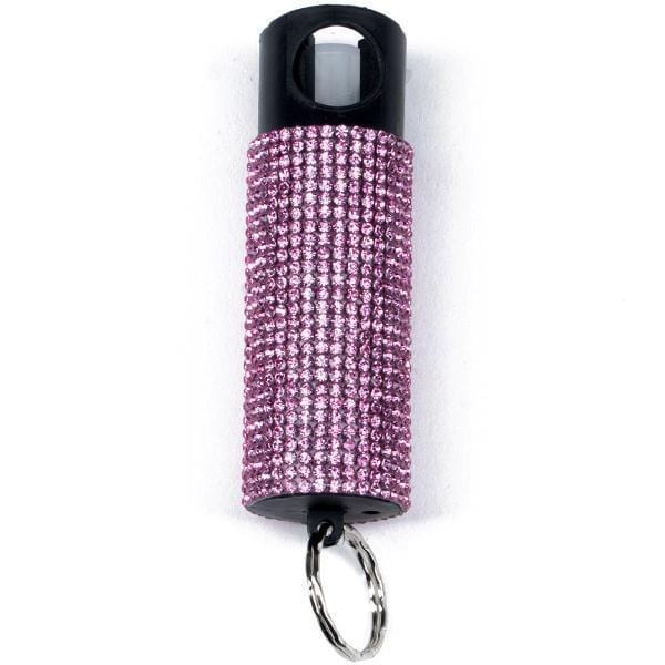 Guard Dog Pepper Spray Rhinestone Bling It On Pepper Spray Self Defense Key Ring Pink