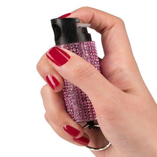 Guard Dog Pepper Spray Rhinestone Bling It On Pepper Spray Self Defense Key Ring