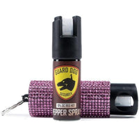 Thumbnail for Guard Dog Pepper Spray Rhinestone Bling It On Pepper Spray Self Defense Key Ring