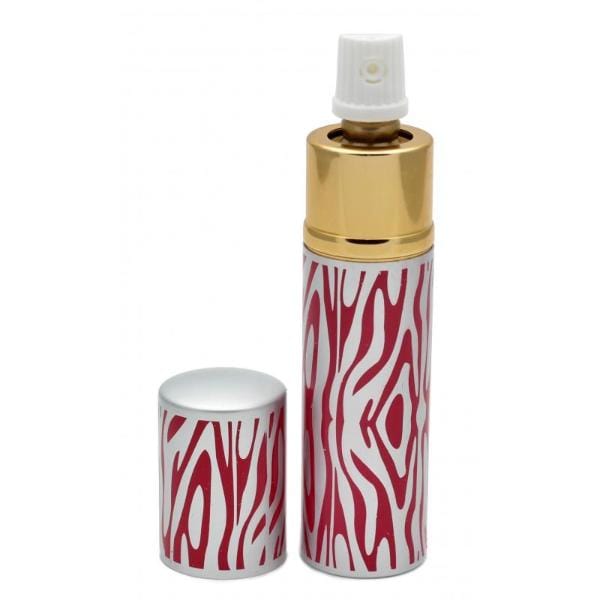Defense Divas® Pepper Spray Zebra Animal Print Disguised Lipstick Pepper Spray Pink Zebra