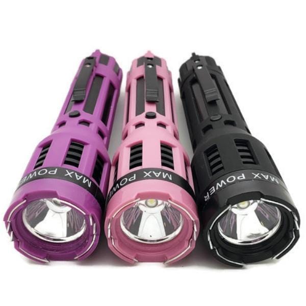 Defense Divas® Stun Guns DNA Collecting Rubberized Grip Dual Flashlight Stun Gun