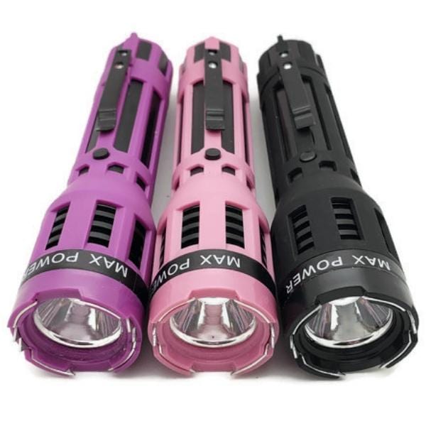 Defense Divas® Stun Guns DNA Collecting Rubberized Grip Dual Flashlight Stun Gun