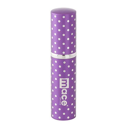 Mace Pepper Spray Mace Polka Dots Exquisite Bling Lipstick Pepper Spray Purple