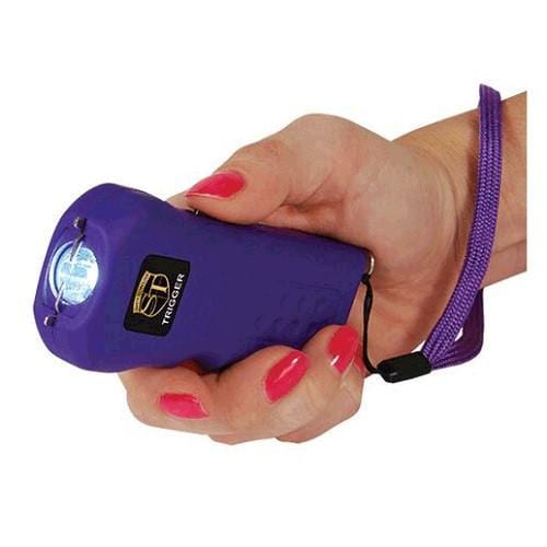 Defense Divas® Stun Guns Trigger 18 Million Volt Stun Gun Flashlight Purple