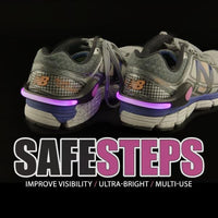 Thumbnail for Mace Child Safety Safe Steps LED Clip On Shoe Lights for Runners Active Lifestyle Safety