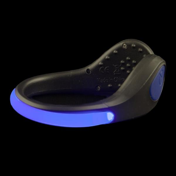 Mace Child Safety Safe Steps LED Clip On Shoe Lights for Runners Active Lifestyle Safety Blue