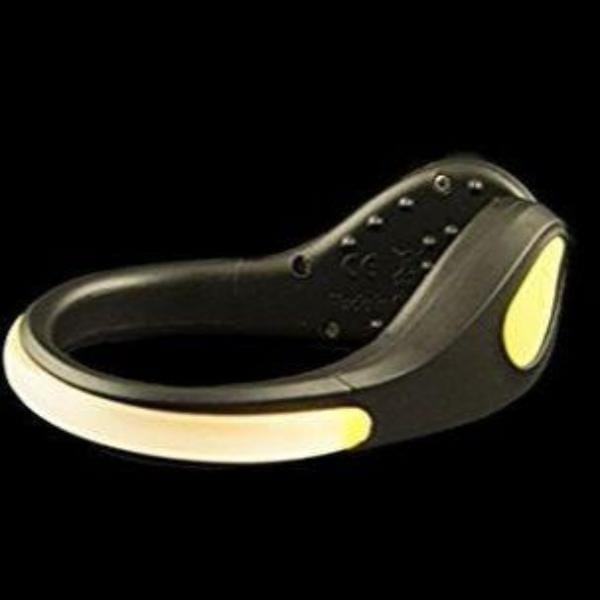 Mace Child Safety Safe Steps LED Clip On Shoe Lights for Runners Active Lifestyle Safety Yellow
