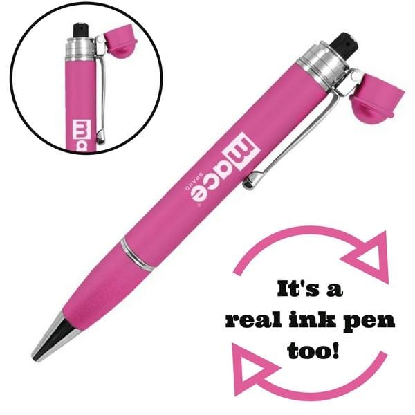 Mace Pepper Spray Mace® Pepper Pen Self Defense Pepper Spray (Real Working Ink Pen) Pink