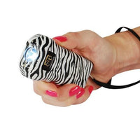 Defense Divas® Stun Guns Trigger 18 Million Volt Stun Gun Flashlight Zebra