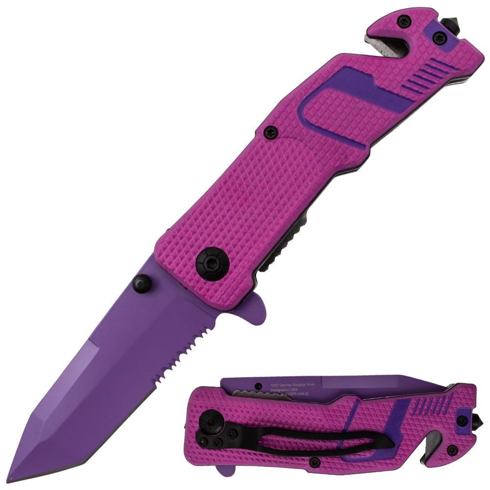 Defense Divas® Knives & Knuckles Sneakerhead® Auto Safety and Self-Defense Knife