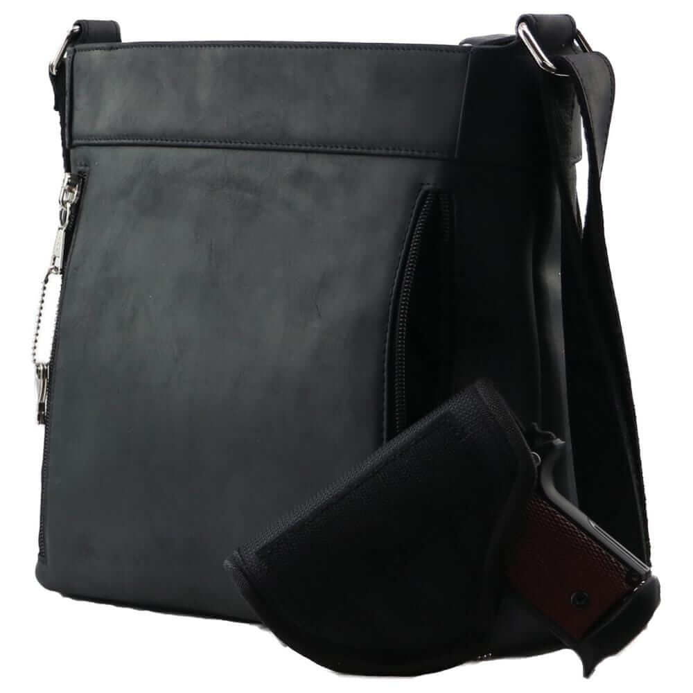 Concealed Carry Delaney Leather Crossbody CCW Bag Defense Divas®