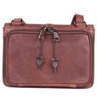 Thumbnail for Lady Conceal Handgun Purses Concealed Carry Jolene Leather Lockable CCW Crossbody Organizer