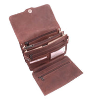 Thumbnail for Lady Conceal Handgun Purses Concealed Carry Jolene Leather Lockable CCW Crossbody Organizer