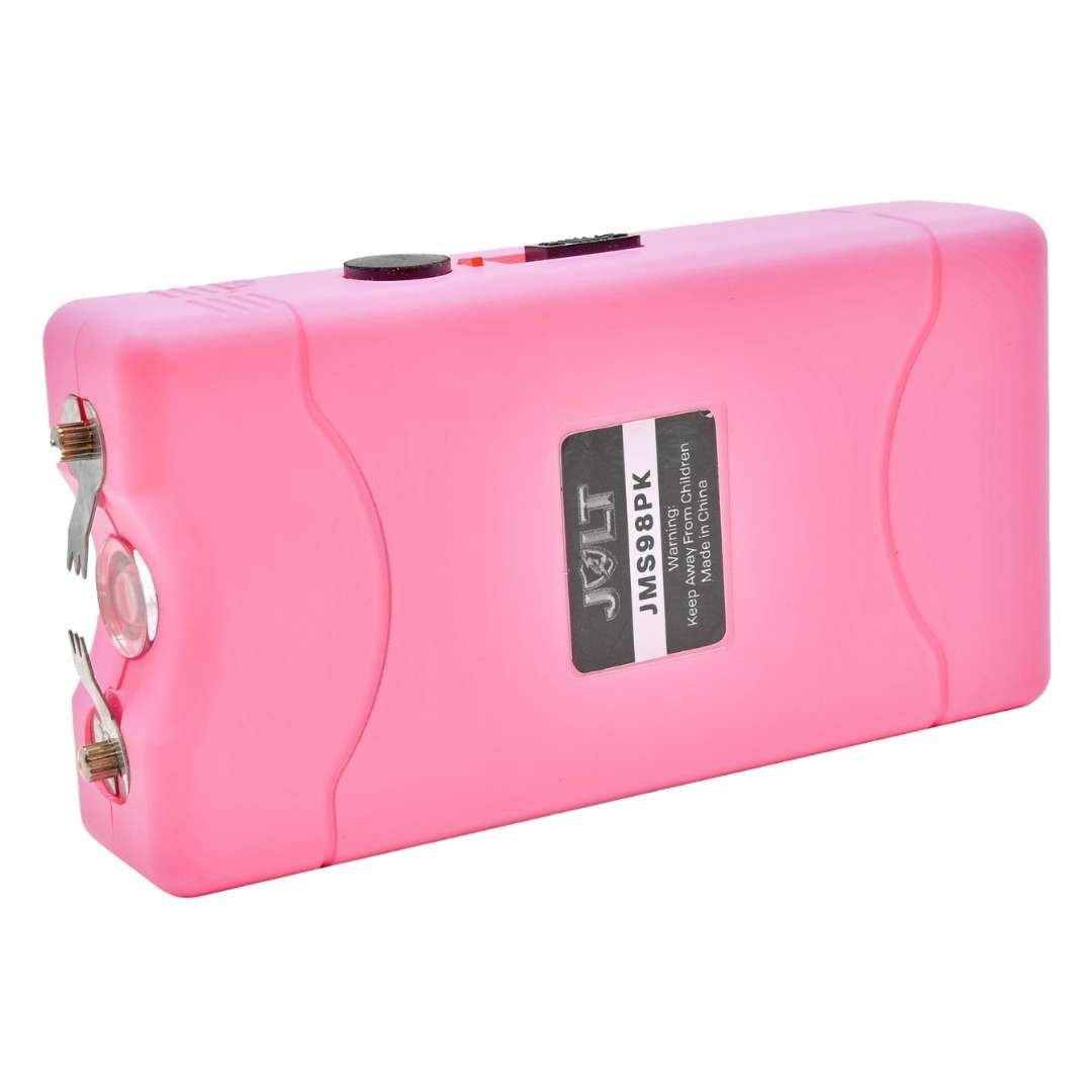 defense divas jolt 98 pink stun gun taser flashlight self defense JMS98PK