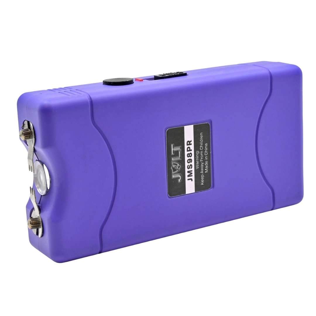 defense divas jolt 98 purple stun gun taser flashlight self defense JMS98PR