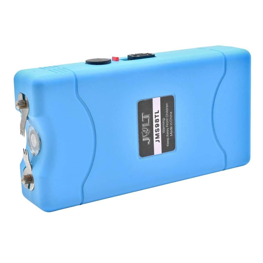 defense divas jolt 98 teal blue stun gun taser flashlight self defense JMS98TL