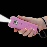 Thumbnail for defense divas ladies choice pink stun gun flashlight feature