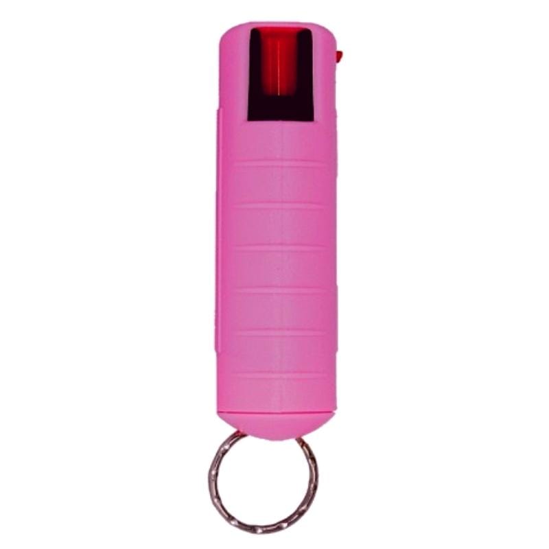 2-Pack BURN Pepper Spray Keychain - Police Strength, 1/2 Oz, Pink, For Self Defense