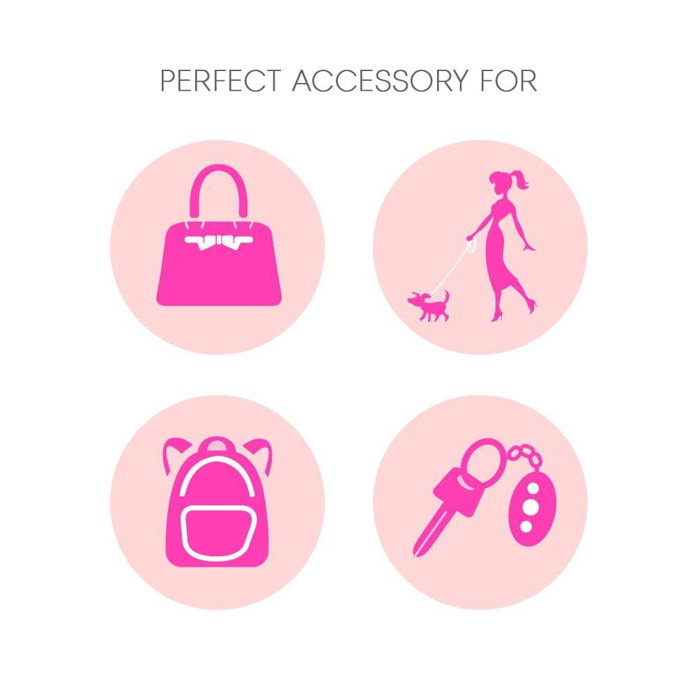 infographic of ways to carry pepper spray keychain