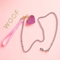 Thumbnail for Bling Pink Heart Panic Alarm Personal Safety Flashlight Key Chain