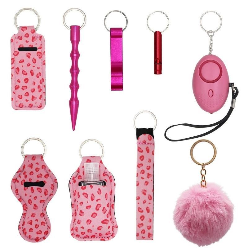 Fight Fobs® Pink Leopard Defensive Key Chain Gift Set | Defense Divas®