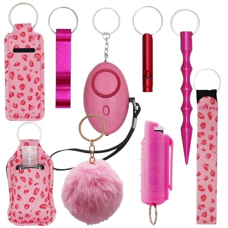 Fight Fobs® Pink Leopard Defensive Key Chain Gift Set | Defense Divas®