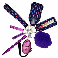 Thumbnail for fight fobs tribe vibe purple self defense keychains 
