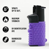 Thumbnail for light em up features purple pepper spray keychain flashlight combo.jpg