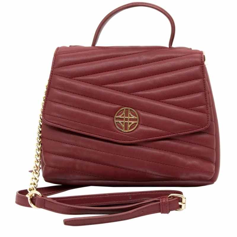 maroon venus cameleon ccw purse front view