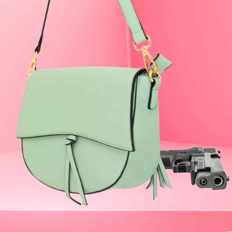 mint green cameleon zoey conceal carry purse