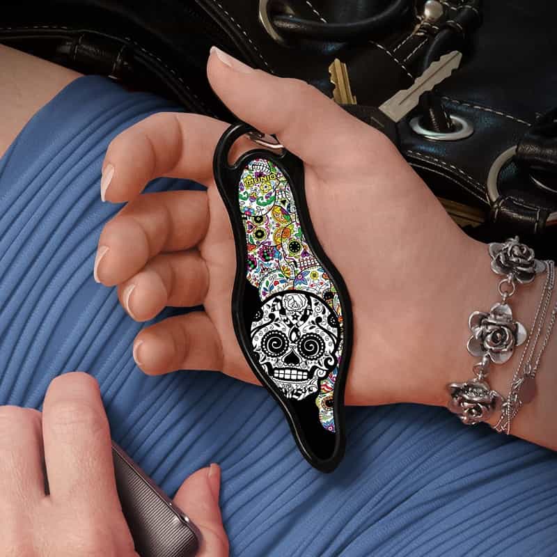 munio SUGAR SKULL self defense key ring personal defense