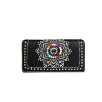 Montana West Handgun Purses Montana West® Brightly Beaded Multi Color Concho Concealed Carry Purse Firearm Handbag Wallet Set