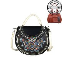 Montana West Handgun Purses Montana West® Brightly Beaded Multi Color Concho Concealed Carry Purse Firearm Handbag Wallet Set
