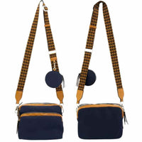 Thumbnail for navy blue cameleon harper crossbody gun purse