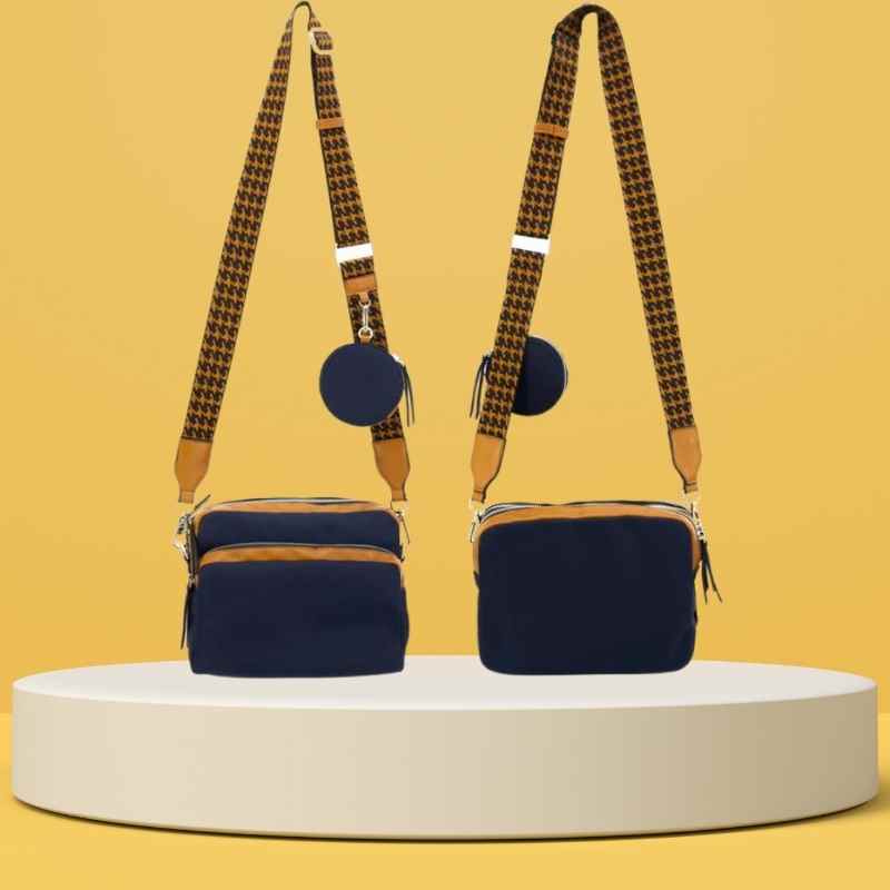 navy crossbody harper cameleon ccw front back