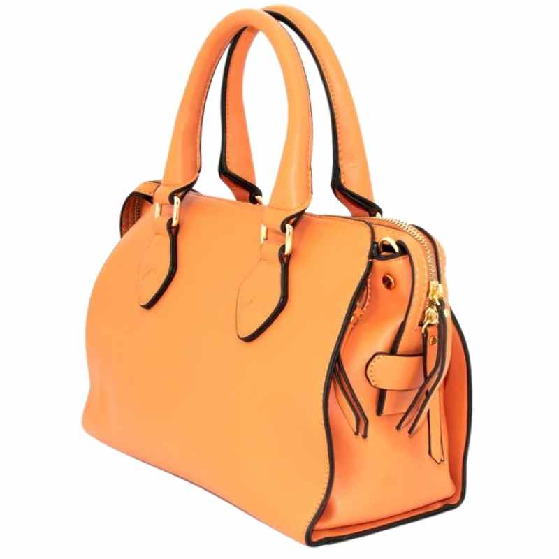 orange bella cameleon conceal carry handbag side view