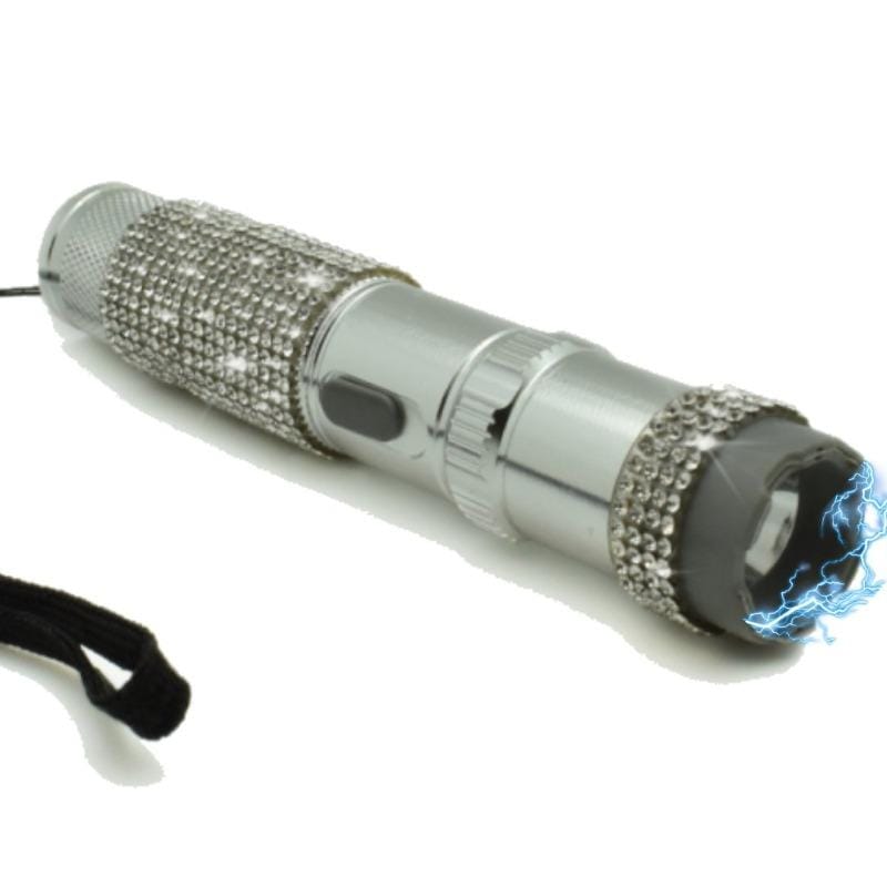 Defense Divas® Package Deals Fire & Ice Rhinestone Stun Gun and Pepper Spray Self Defense Kit