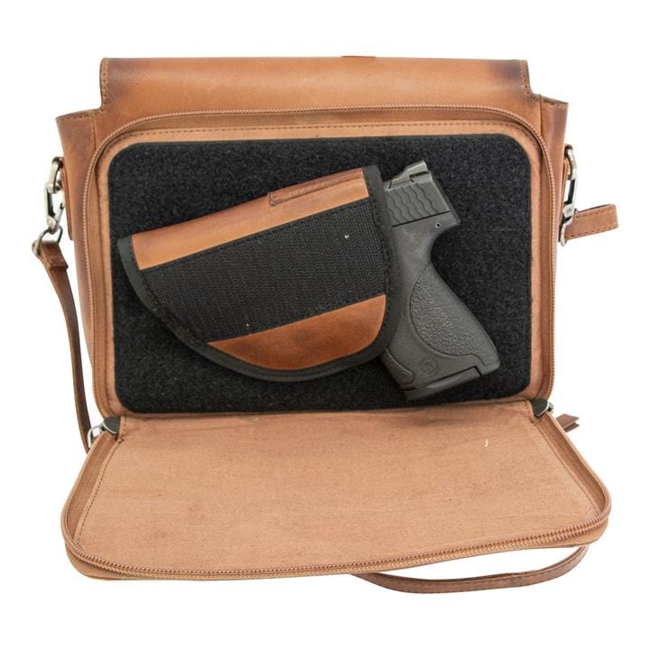 Defense Divas® Handgun Purses Smith & Wesson Leather Dynamic Crossbody Concealed Carry Handbag