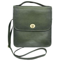 Thumbnail for Defense Divas® Handgun Purses Smith & Wesson Leather Vintage Crossbody Concealed Carry Handbag Olive Green