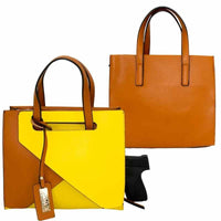 Thumbnail for yellow block cameleon conceal carry mia handbag